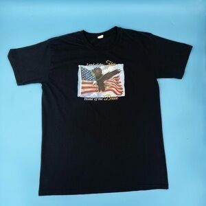 USA Bald Eagle Land Of The Free Graphic Tee